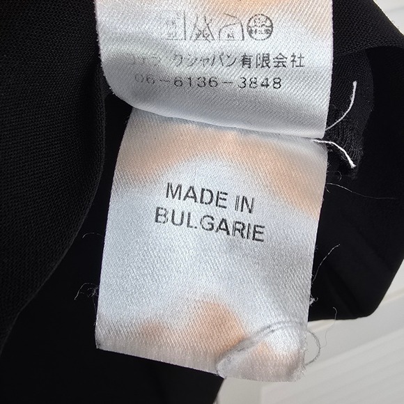 COTELAC Black V Neck Midi Sheath Dress Women's Sz Small Minimalist Career Pocket - Picture 9 of 14